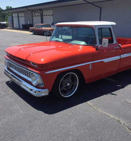 Chevy C10 pickup, slammed air suspension LS conversion