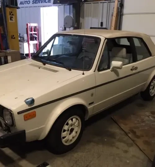 VW rabbit convertible restoration
